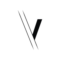 Initial V logo design vector Template Abstract Letter V vector illustration logo design.