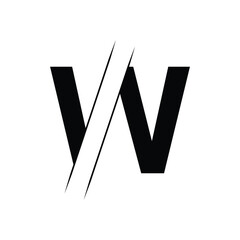 Initial W logo design vector Template Abstract Letter W vector illustration logo design.