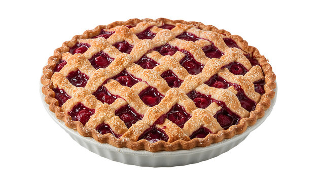 National pie day boysenberry pie with sugardusted lattice crust inspired by pushing daisies on the transparent background