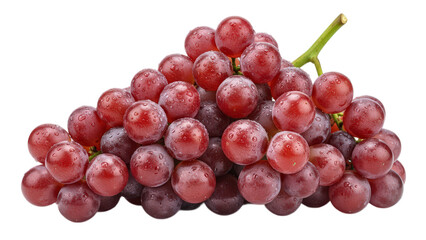 Fototapeta premium Fresh red grapes with water drops on a black background