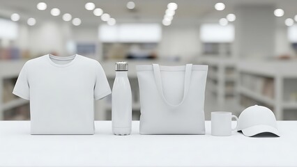 Minimal White Product Mockup Set for Marketing