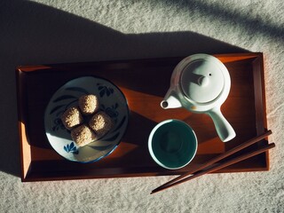 아시아 음식 깨찰떡, 간식