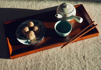 아시아 음식 깨찰떡, 간식