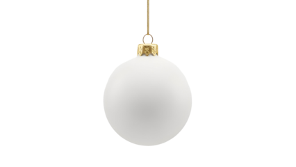 Elegant white christmas ornament