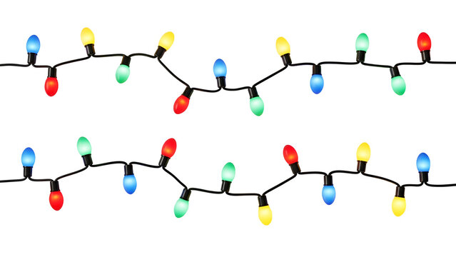 Colorful christmas lights - Powered by Adobe