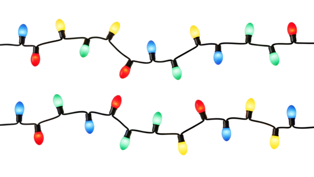 Colorful christmas lights - Powered by Adobe