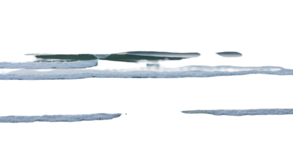 Melting icebergs in arctic waters