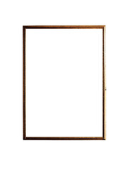 Obraz premium Elegant Vintage Brown Decorative Frame with Ornamental Classic Border and Retro Style
