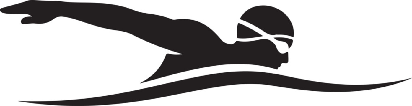 Swimming Sport Silhouette Vector Bundle