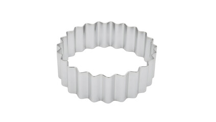 National pie day round fluted biscuit cutter with sharp edge and shiny finish for baking pastry dough and cookies