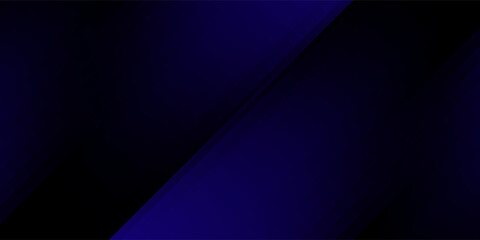 Obraz premium Minimalist abstract blue and black background with diagonal lines and soft lighting, perfect for banners, headers, and wallpapers.