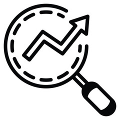 Market Analysis Icon Line Vector Illustration