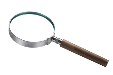 Magnifying glass with wooden handle