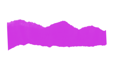 Pink abstract paint brush shape with rough edges creating modern artistic background for creative design