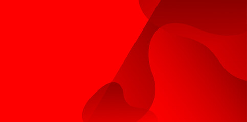 Red wave shape modern abstract background for corporate concept, template, poster, brochure, website, flyer design. Vector illustration	