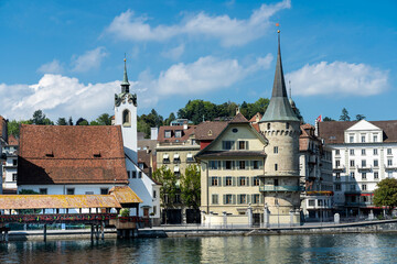 Stadtpanorama von Luzern an der Reuss
