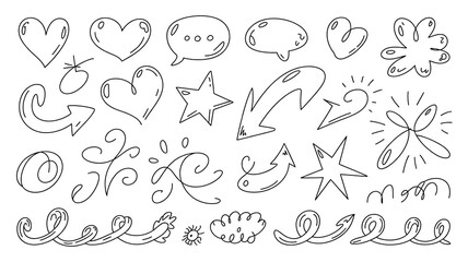 hand drawn doodle alphabet