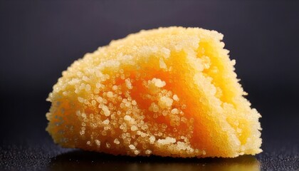 Close-up of a Delicious and Sweet Mango Dessert.