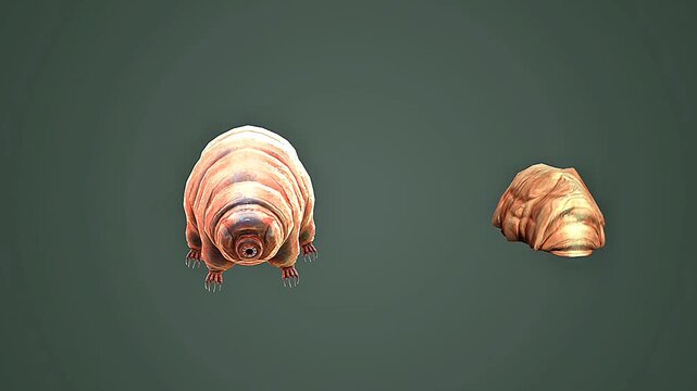 Tardigrade dehydrated stage vs normal stsge