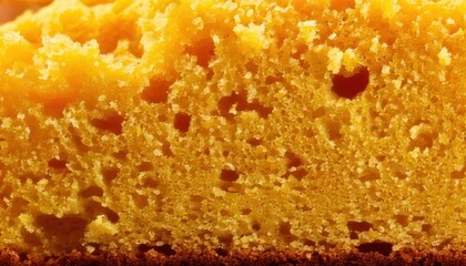 Close-up of a Delicious Slice of Golden Cornbread.