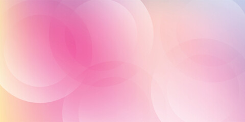 Pastel Pink Abstract Background With Soft Gradients And Circles For Calm, Romantic Mood
