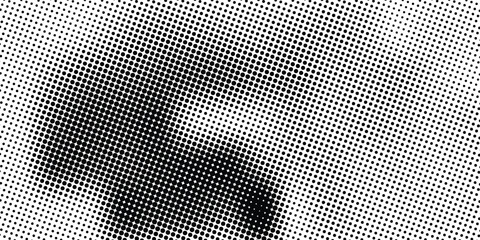 Abstract halftone dotted background. Monochrome pattern with stars.  Vector modern futuristic texture for posters, sites, business cards, postcards, labels, cover, stickers. Design mock-up layout.