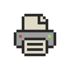 printer device tool pixel art