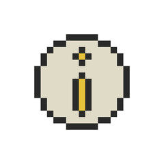 Obraz premium information icon element pixel art