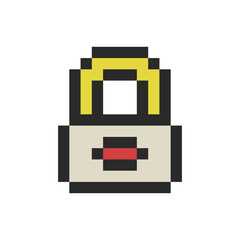 padlock security safe pixel art
