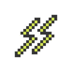 Fototapeta premium bright lightning pixel art for your needs