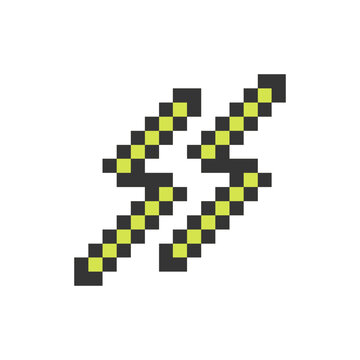 bright lightning pixel art for your needs
