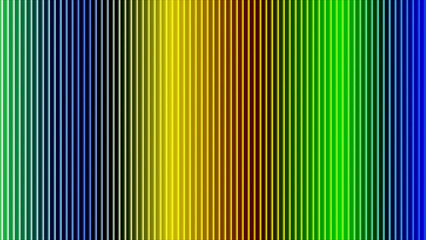 Colorful striped pattern with vibrant green blue yellow and red hues in vertical lines creating a dynamic background