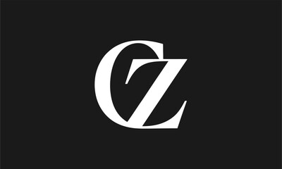 Obraz premium CZ Letter Logo Vector Illustration , Initial CZ Abstract Logo Design