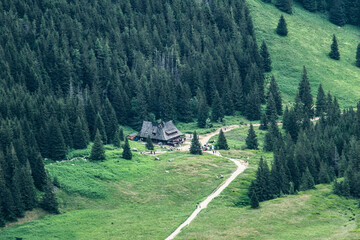 mountain shelter in Hala Kondratowa