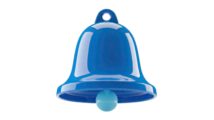 Shiny Blue Bell with Clapper