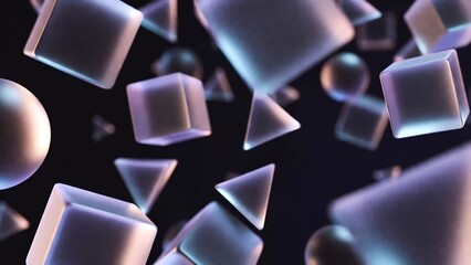 Soft abstract waves with gradient color and gentle shadows