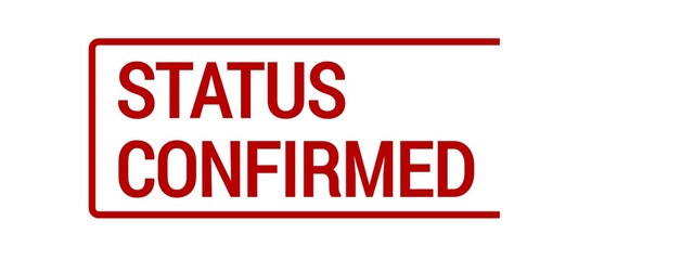Status Confirmed Verification Rubber Stamp Illustration Isolated on White Background