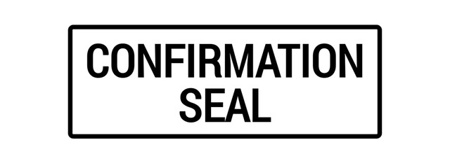 Obraz premium Confirmation Seal Verified Official Rubber Stamp Illustration Isolated on White Background