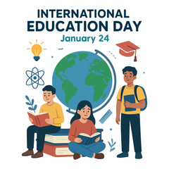 International Education Day Vector Illustration &ndash; January 24