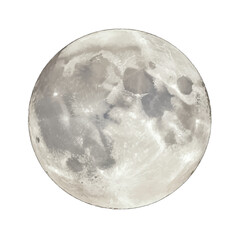 Naklejka premium Detailed Texture of a Full Moon with Visible Craters