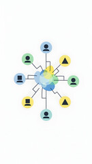 Global Network Connection Concept Illustration.