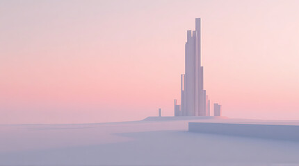 Futuristic Cityscape at Dawn