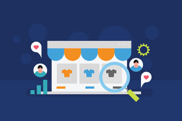 Business making huge ecommerce sales through search engine marketing and social media ad campaign,