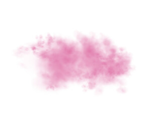 Realistic pink smoke or haze. Magic fog, vapor. Vector illustration.