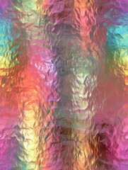 Abstract Iridescent Holographic Foil Texture Background