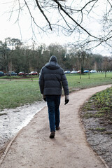 Morning walk by river Wye