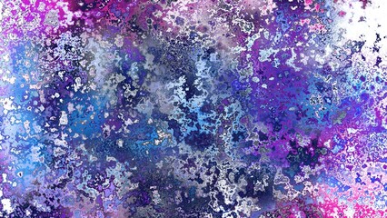 Obraz premium Abstract rust-like organic texture with vibrant marbled colors, corroded metal surface effect and expressive chaotic pattern