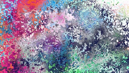 Fototapeta premium Abstract rust-like organic texture with vibrant marbled colors, corroded metal surface effect and expressive chaotic pattern