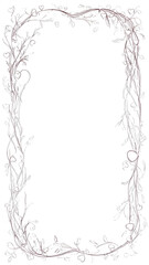 Elegant Floral Frame Border
