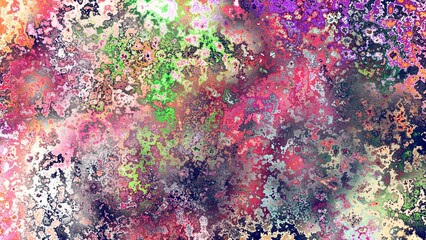 Fototapeta premium Abstract rust-like organic texture with vibrant marbled colors, corroded metal surface effect and expressive chaotic pattern
